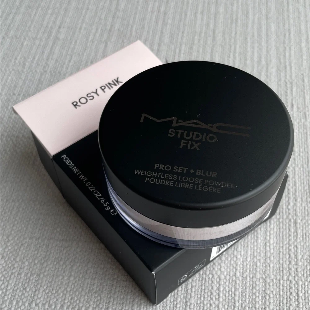 MAC Cosmetics STUDIO FIX PRO SET + BLUR WEIGHTLESS LOOSE POWDER - rosy pink